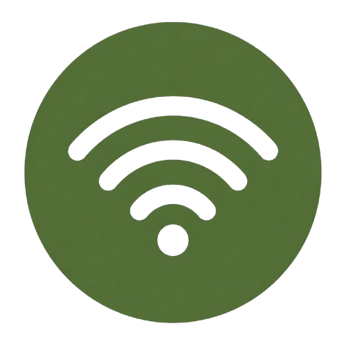 Ikona Wi-Fi připojení zdarma pro hosty Penzionu Hevera v Kuchařovicích.